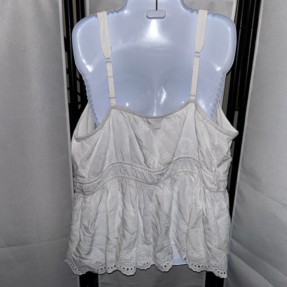 Torrid Ivory Eyelet Tank Top - Picture 3 of 7